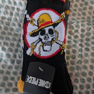 One Piece Skull and Crossbones Socks